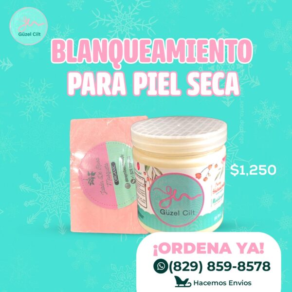 Blanqueamiento para piel seca